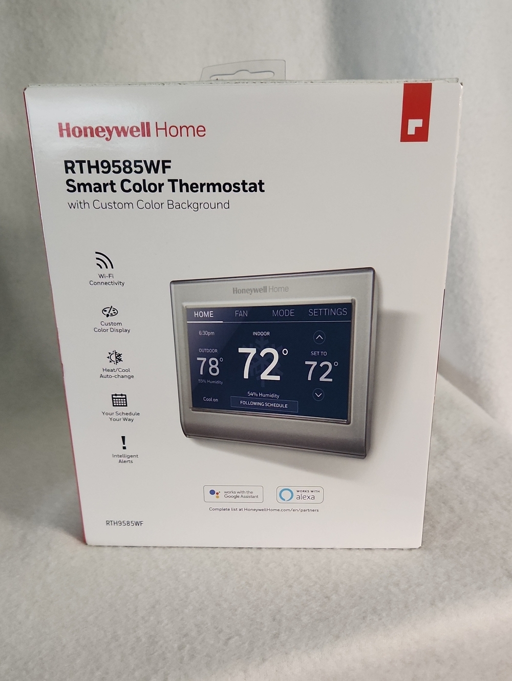 NEW Honeywell Home RTH9585WF Wi-Fi Smart Color Touchscreen Thermostat | Factory